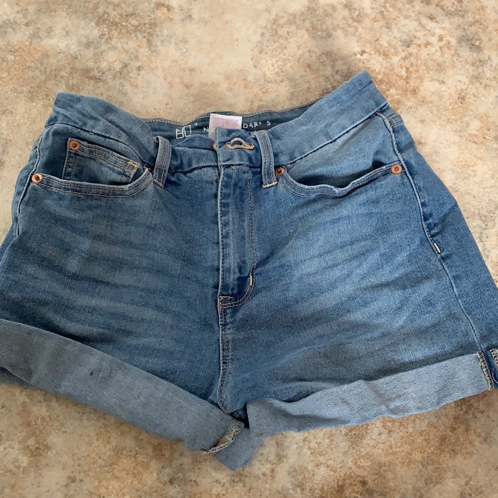 High waist jean shorts